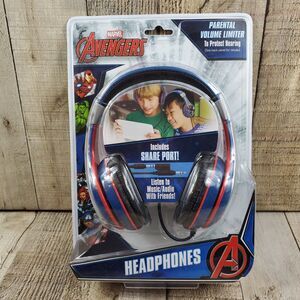Avengers Kids Adjustable Headband Earphones Headset Stereo Sound 3.5mm Jack
